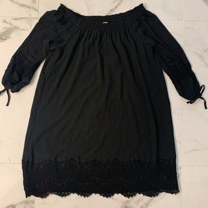 LOFT - Black Lace Dress - Size XS